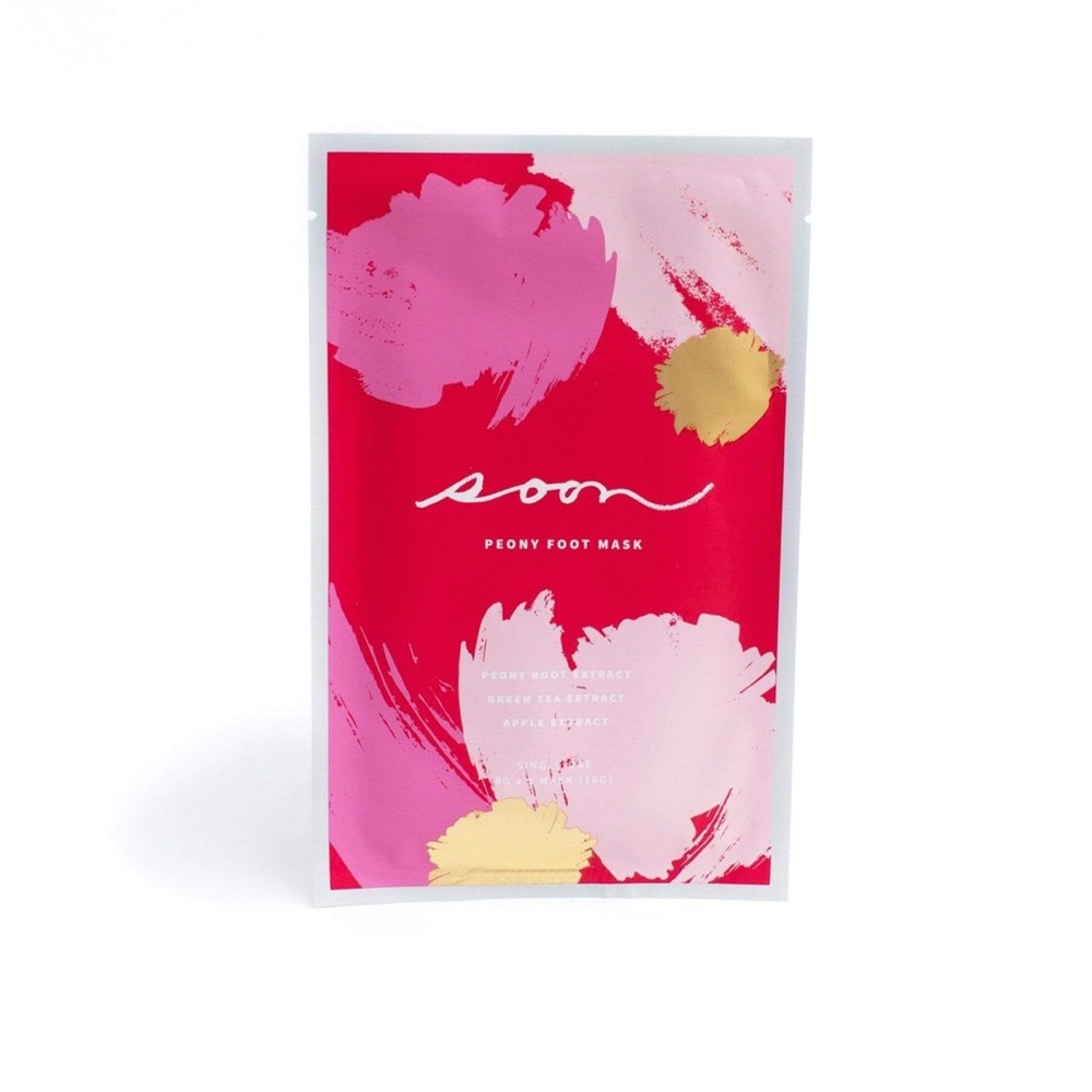 $5 ADD ON  SOON Peony Vegan Foot Mask